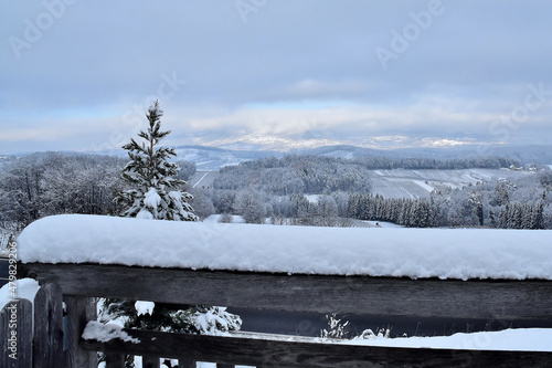 Zauberhafte Winterlandschaft in der Oststeiermark (Österreich)