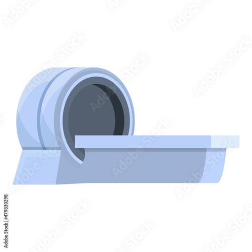 Mri icon cartoon vector. Magnetic tomography. Scan resonance