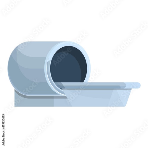 Mri diagnostic icon cartoon vector. Magnetic tomography. Scan machine