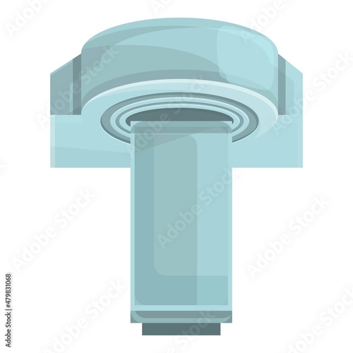 Brain mri icon cartoon vector. Magnetic resonance. Ct medical