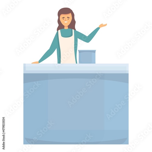 Cooking vlogger icon cartoon vector. Video creator. Live stream