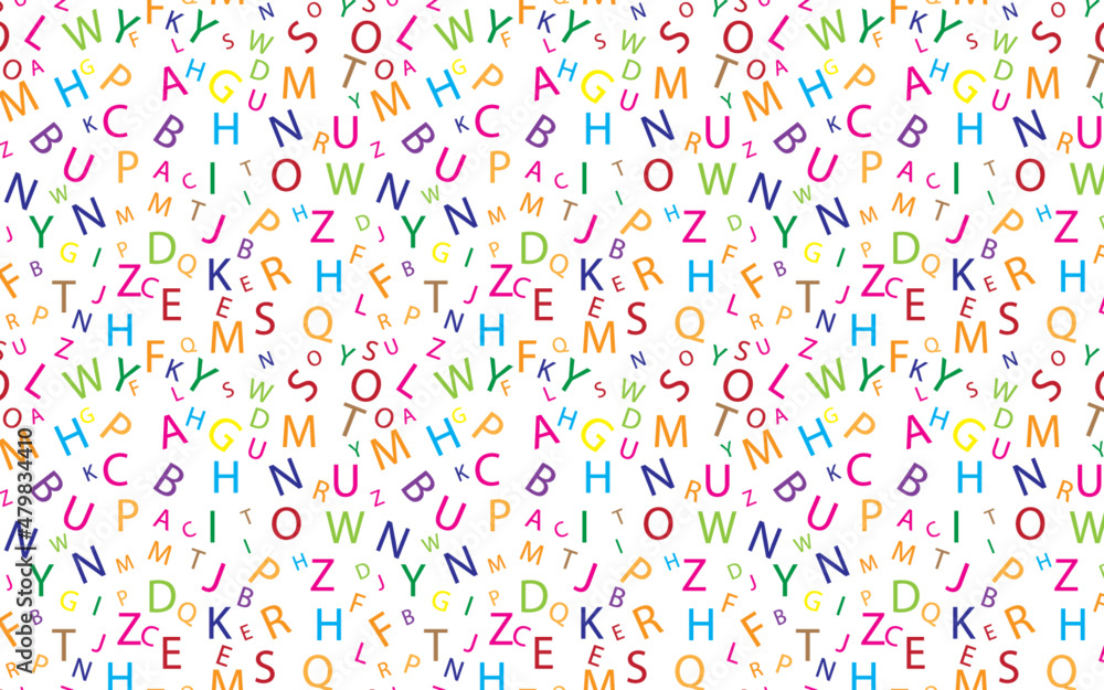 Decorative educational seamless pattern Decorative educational seamless pattern