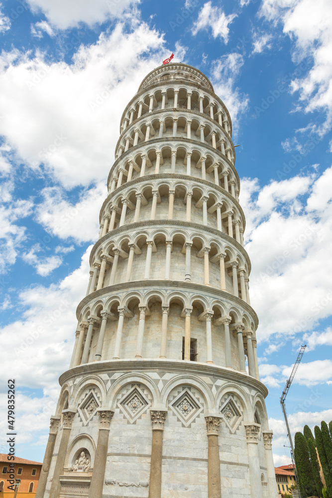The famous leaning tower of pisa, Italy
