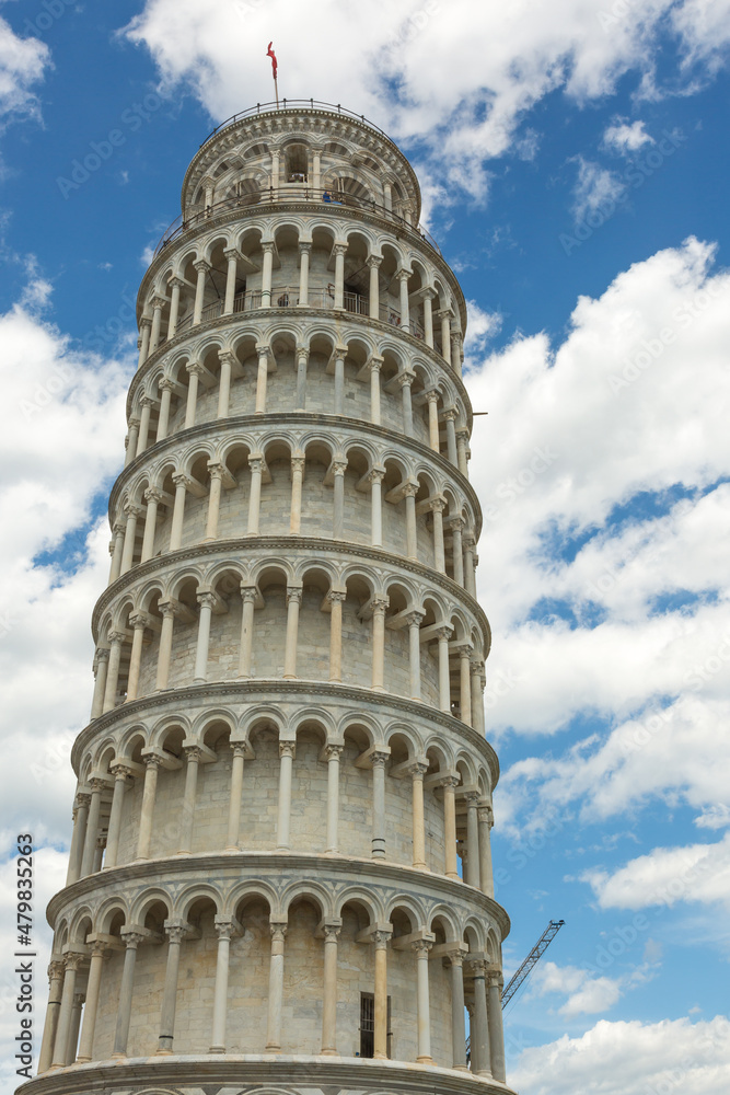 The famous leaning tower of pisa, Italy
