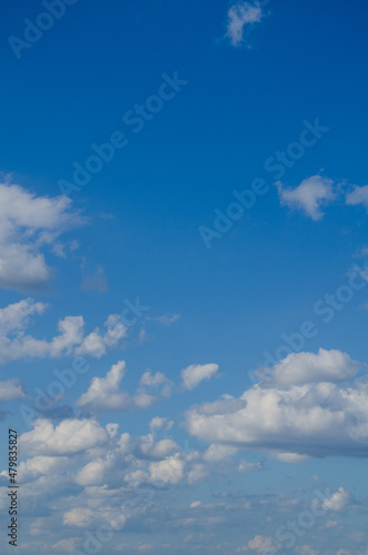 Cloudscape background blue sky with white clouds