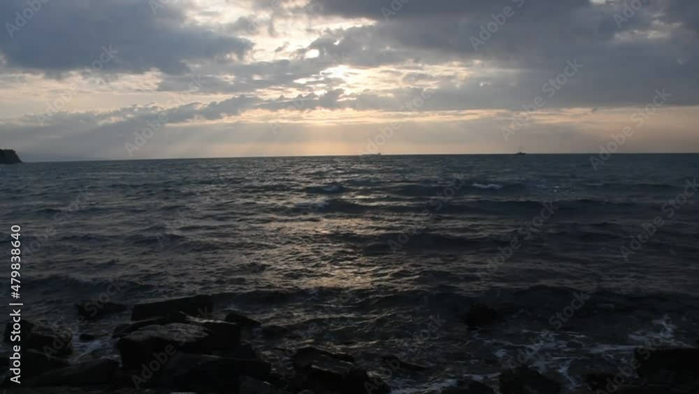 Sunrise over the Black Sea in early January Sunrise over the Black Sea in early January