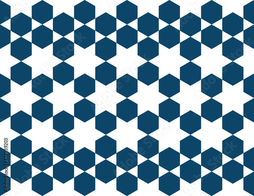Geometric Islamic Seamless Pattern for decoration greeting card or interior. Vector Illustration.