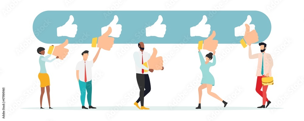 Customer feedback, testimonial, online survey concept. Group of people rating customer experience, writing review, leaving feedback. Client, user satisfaction. Isolated flat vector illustration Customer feedback, testimonial, online survey concept. Group of people rating customer experience, writing review, leaving feedback. Client, user satisfaction. Isolated flat vector illustration