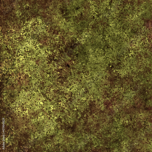 Yellow and brown stone wall bronze effect