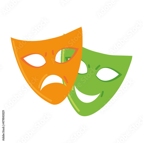theatrical masks icon