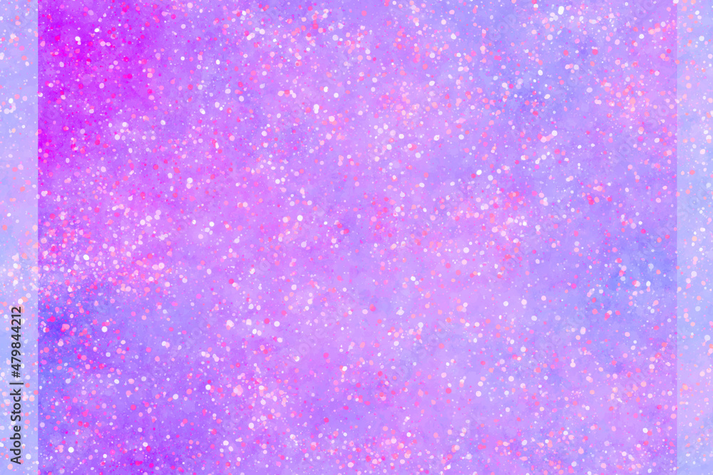 White snowy on pink and blue background