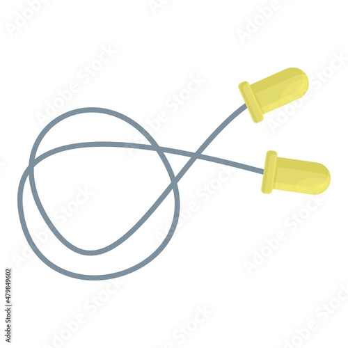 New earplugs icon cartoon vector. Ear plug. Hearing cover
