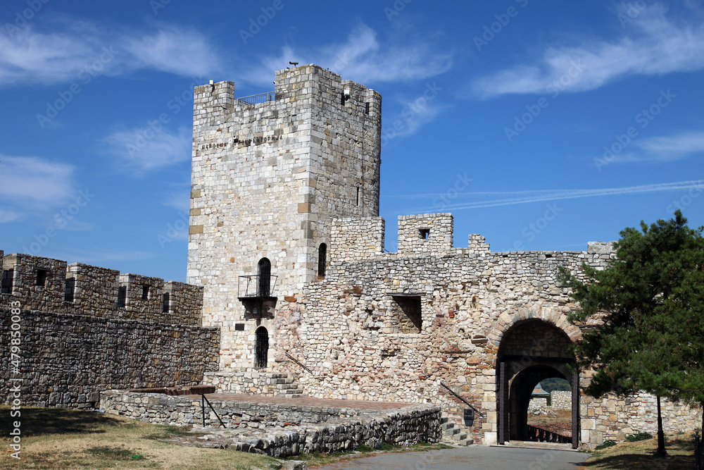 Kalemegdan fortress Despot's Gate in Belgrade, Serbia. Belgrade is largest cities of Southeastern Europe.