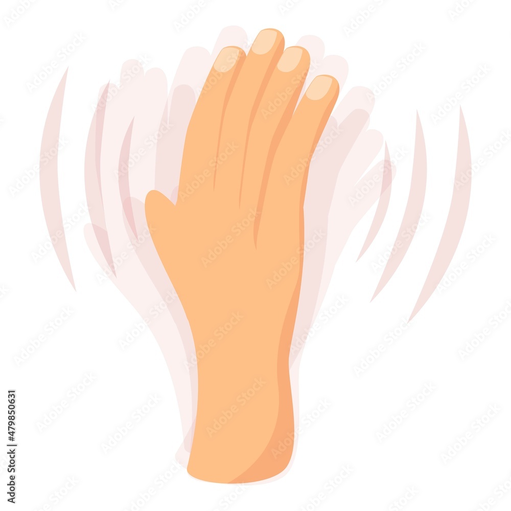 Obraz premium Shake hand icon cartoon vector. Panic attack. Mental stress