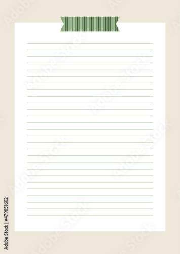 Penpal letter A4 printable