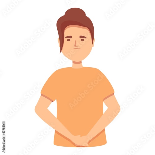 Women menopause icon cartoon vector. Woman cycle. Health fertility
