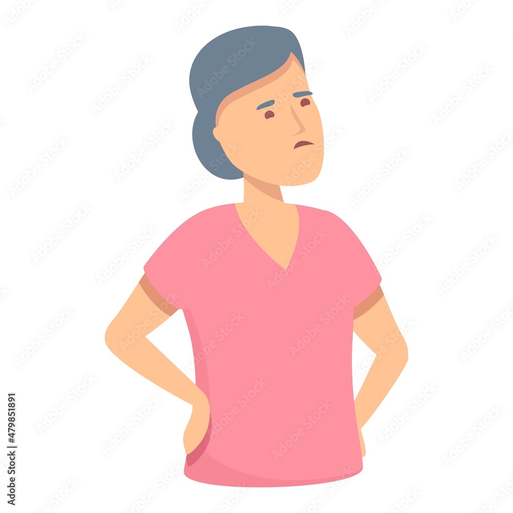 Urinary menopause icon cartoon vector. Woman balance. Hormone health