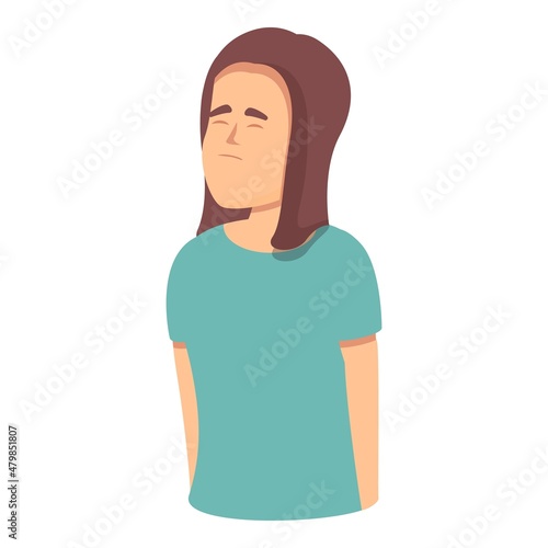 Ovary menopause icon cartoon vector. Woman cycle. Hormone health