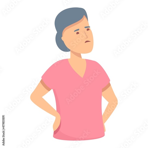 Urinary menopause icon cartoon vector. Woman balance. Hormone health