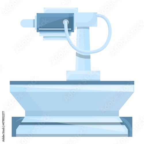 Xray machine icon cartoon vector. Radiology doctor. Medical scan