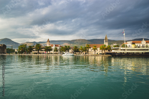 Old town cityscape view of Trogir. Croatia