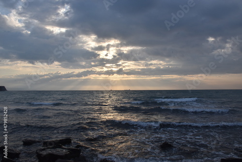Sunrise over the Black Sea in early January
