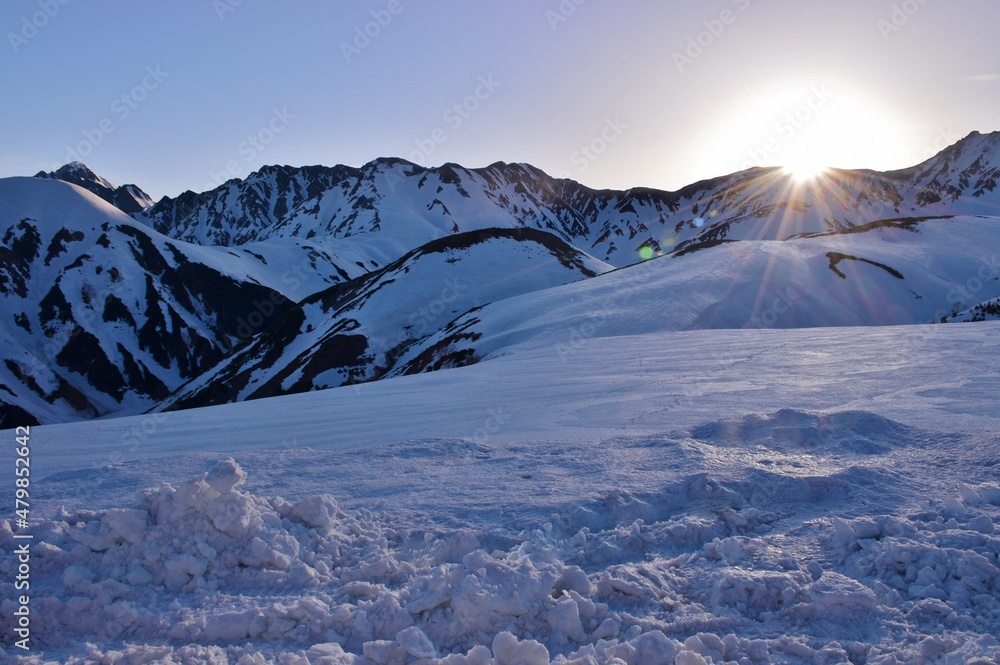 北アルプス・立山連峰 雪景色 北アルプス・立山連峰 雪景色