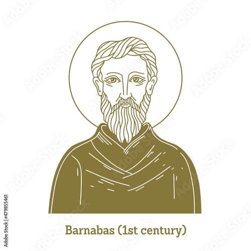 Barnabas (1st century) was according to tradition an early Christian, one of the prominent Christian disciples in Jerusalem. According to Acts 4:36, Barnabas was a Cypriot Jew. Named an apostle in Act photo