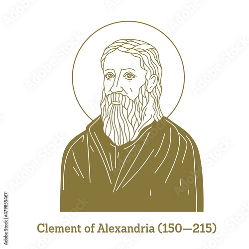 Clement of Alexandria (150-215) was a Christian theologian and philosopher who taught at the Catechetical School of Alexandria. Among his pupils were Origen and Alexander of Jerusalem. photo