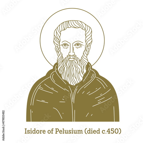 Isidore of Pelusium (died c.450) was born in Egypt to a prominent Alexandrian family. He became an ascetic, and moved to a mountain near the city of Pelusium, in the tradition of the Desert Fathers.