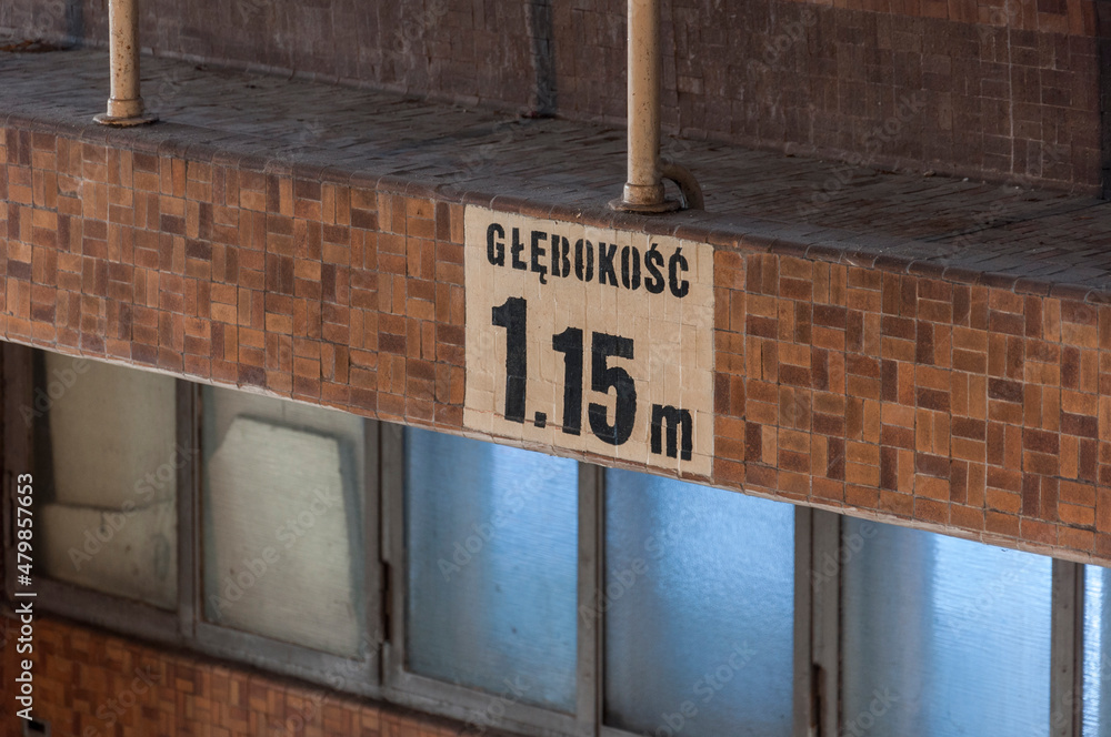 Fototapeta premium Abandoned swimming pool in Poland 