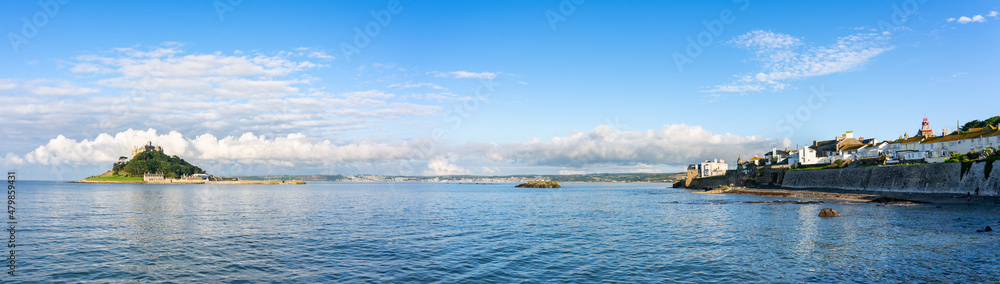 Coast of Marizon panorama in Cornwall. United Kingdom Coast of Marizon panorama in Cornwall. United Kingdom