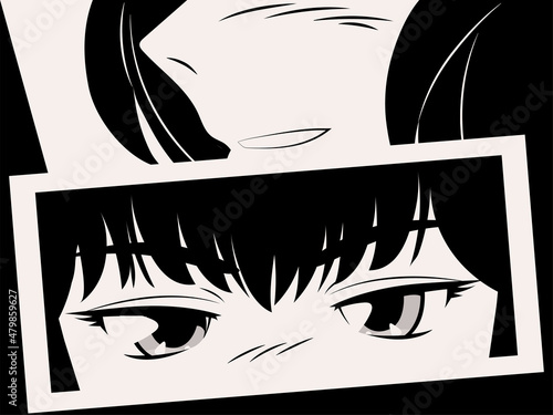 manga mouth and eyes