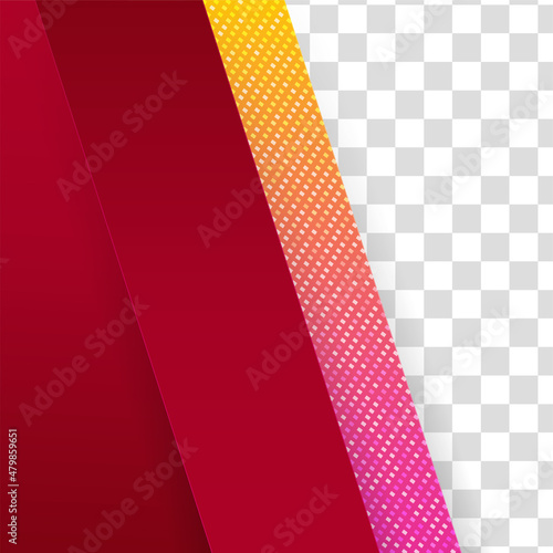 Gradient stripes red colorful sale post design template background