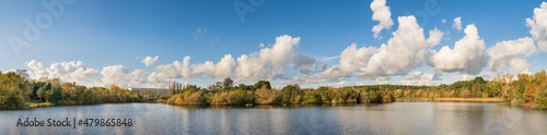 Tongwell lake at autumn season in Milton Keynes. England © Pawel Pajor