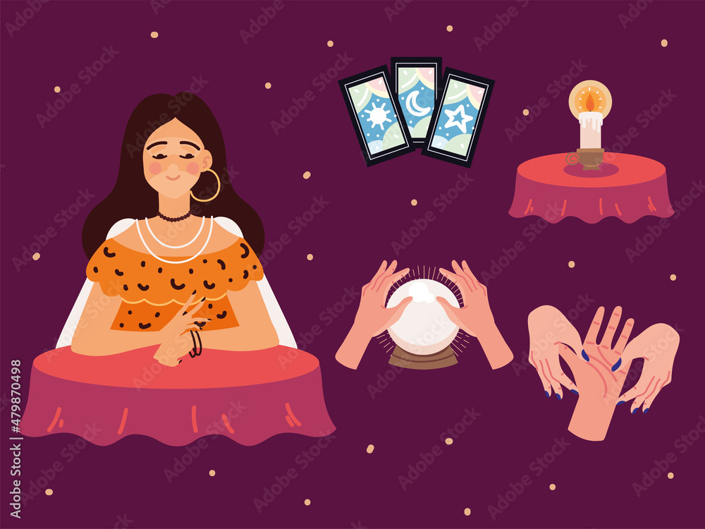 Αυτοκόλλητο mystic woman oracle