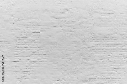  Painted white brick wall surface background