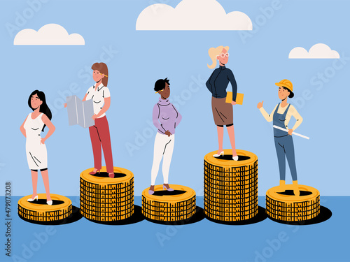 women salary income difference