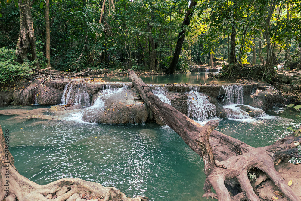Fototapeta premium Waterfall in Thailand.