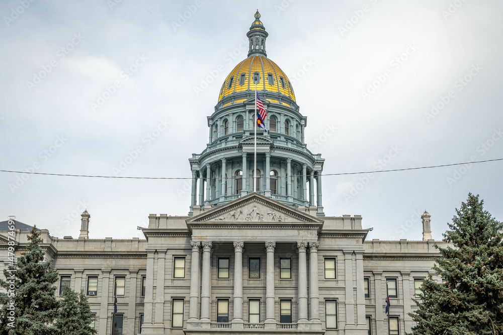The dome of the Colorado State Capital building