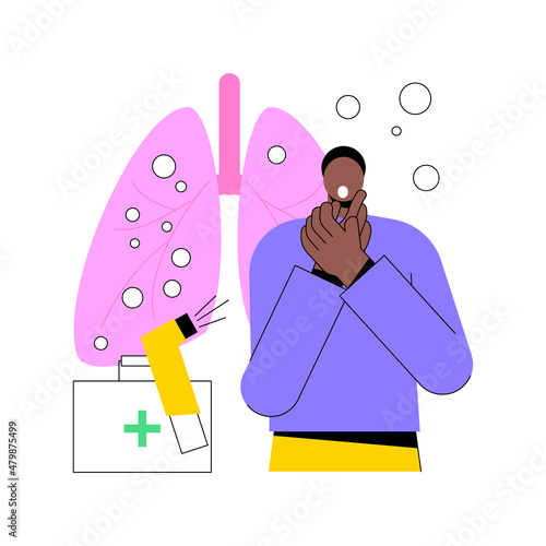 Anaphylaxis abstract concept vector illustration. Severe allergic reaction help, anaphylaxis shock treatment, emergency allergy case, hypersensitivity, cause and symptoms abstract metaphor.