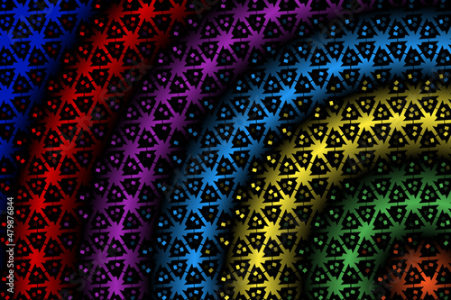 colourful  gradient circle pattern of traditional batik ethnic  for wallpaper background ads sticker or clothing