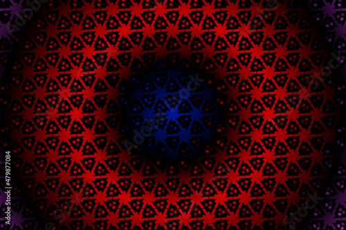 colourful  gradient circle pattern of traditional batik ethnic  for wallpaper background ads sticker or clothing