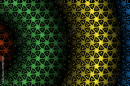 colourful  gradient circle pattern of traditional batik ethnic  for wallpaper background ads sticker or clothing