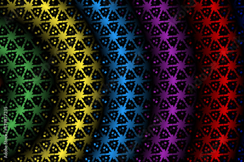colourful  gradient circle pattern of traditional batik ethnic  for wallpaper background ads sticker or clothing
