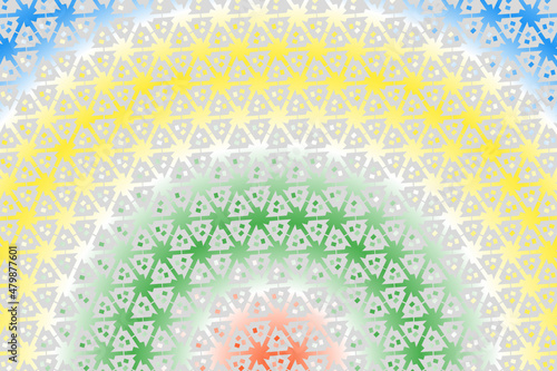 colourful  gradient circle pattern of traditional batik ethnic  for wallpaper background ads sticker or clothing
