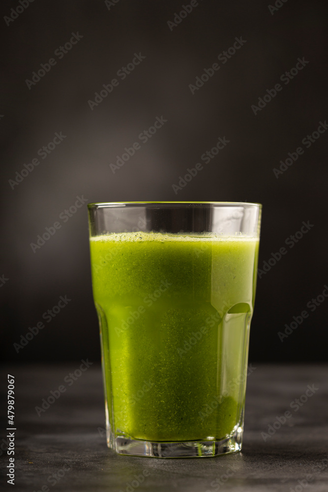 Healthy detox smoothie in glass cup. Detox drink. Healthy detox smoothie in glass cup. Detox drink.
