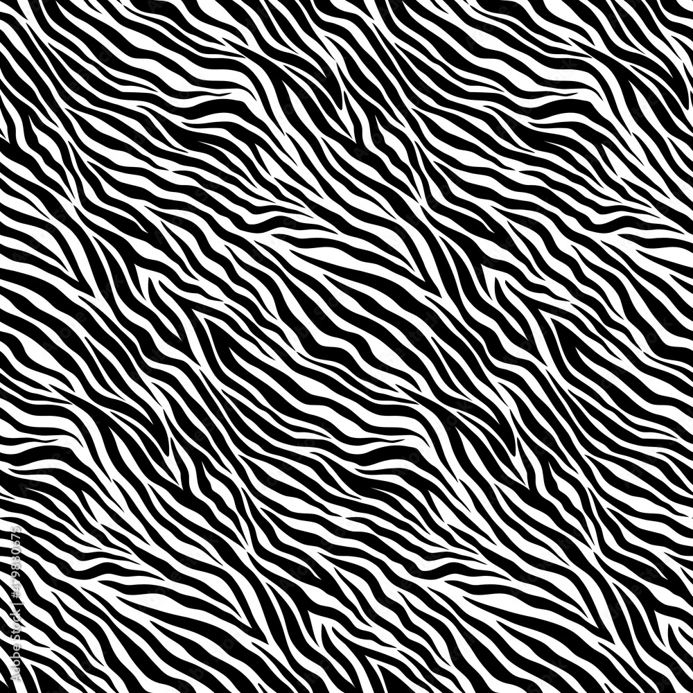 Simple Zebra Animal Motif Vector Seamless Pattern Design Simple Zebra Animal Motif Vector Seamless Pattern Design