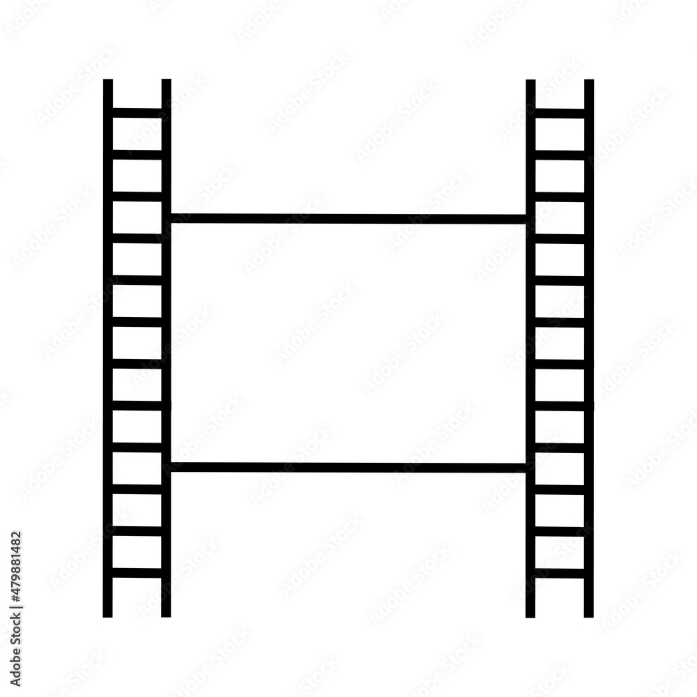 Film strip icon. Movie logo. Cinema sign. Multimedia background. Entertainment concept. Vector illustration. Stock image. Film strip icon. Movie logo. Cinema sign. Multimedia background. Entertainment concept. Vector illustration. Stock image.
