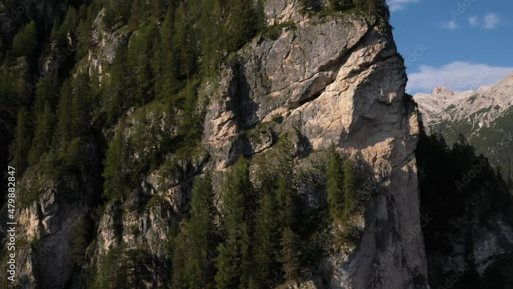4K drone view of Italian alps (Dolomites), a popular tourist destination 4K drone view of Italian alps (Dolomites), a popular tourist destination